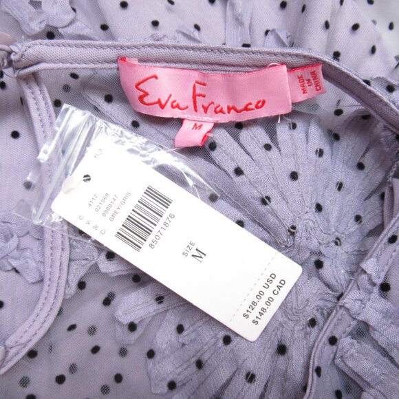 Anthropologie Eva Franco Lace Floral Blouse Purple M - Picture 7 of 10